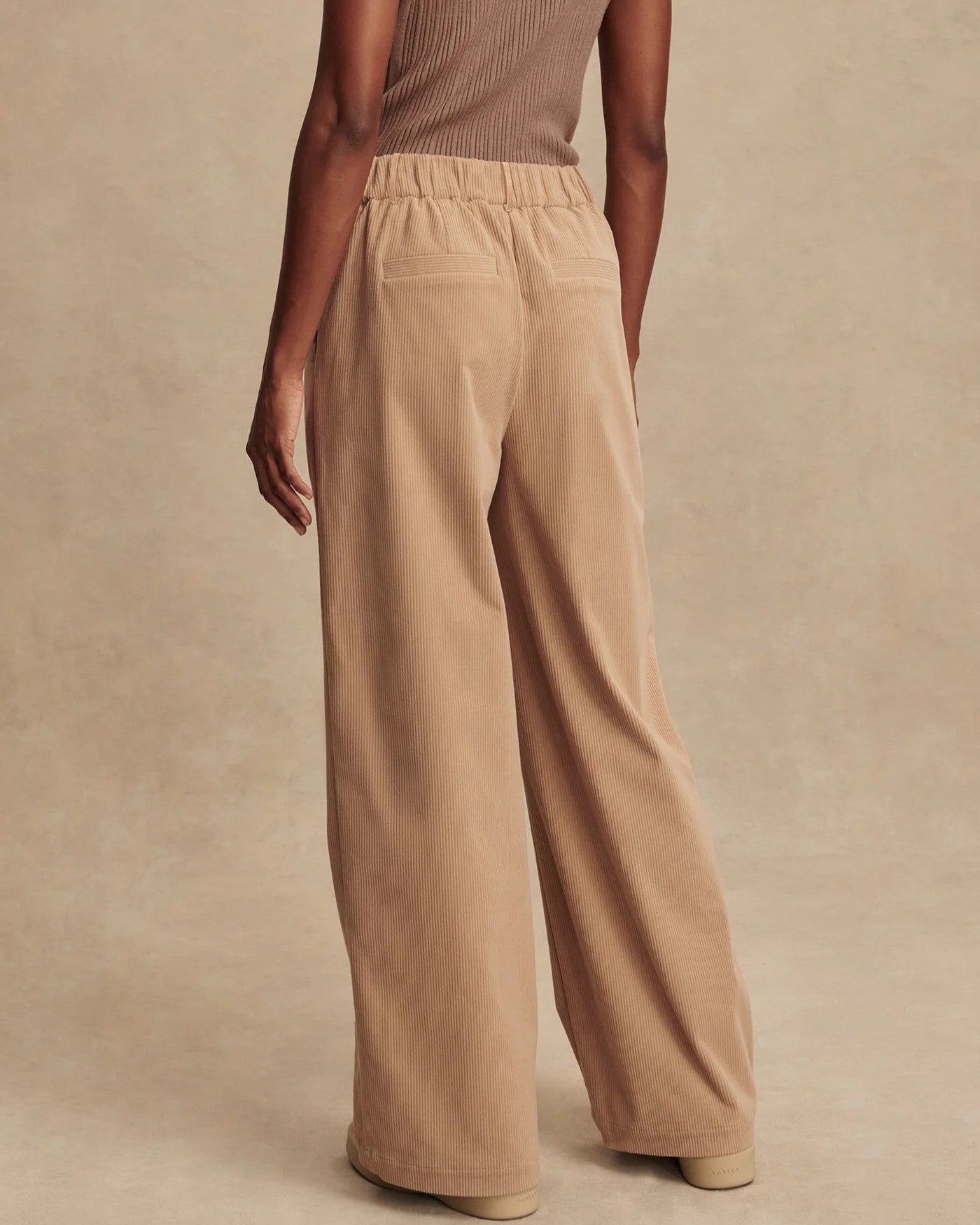 High-Waisted Corduroy Wide-Leg Pants