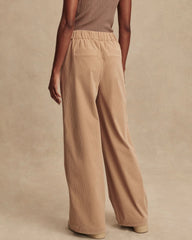 High-Waisted Corduroy Wide-Leg Pants