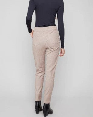 Corduroy Cargo Pants with Zipper Pockets