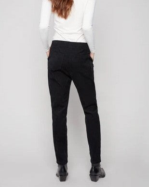 Corduroy Cargo Pants with Zipper Pockets
